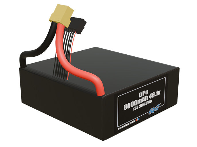 LiPo 8000mAh Lite 13S 48.1v Battery Pack