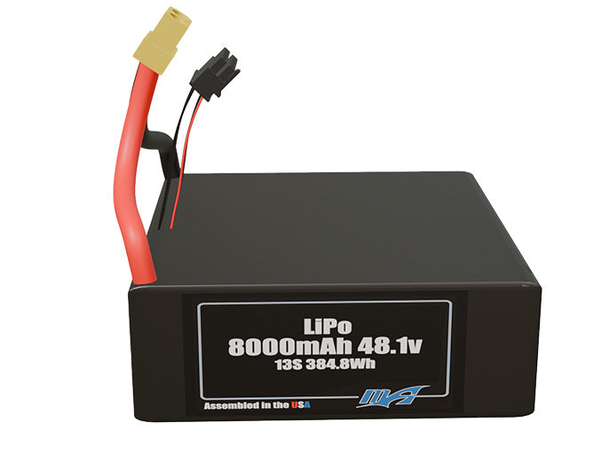 LiPo 8000mAh Lite 13S 48.1v Battery Pack