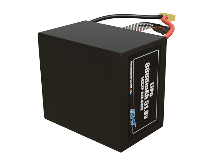 LiPo 8000mAh 14S2P 51.8v SBS Battery Pack