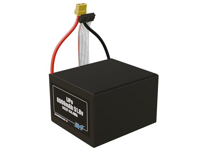 LiPo 8000mAh 14S2P 51.8v SBS Battery Pack