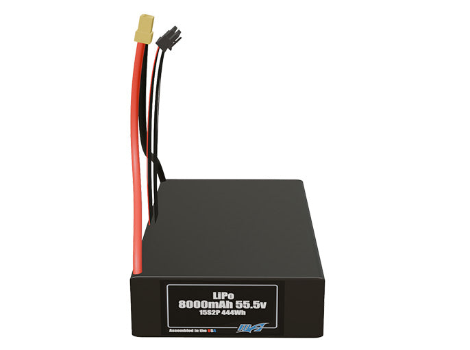 LiPo 8000mAh 15S2P 55.5v Battery Pack