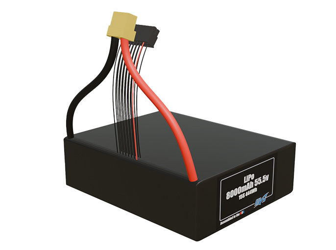 LiPo 8000mAh Lite 15S 55.5v Battery Pack