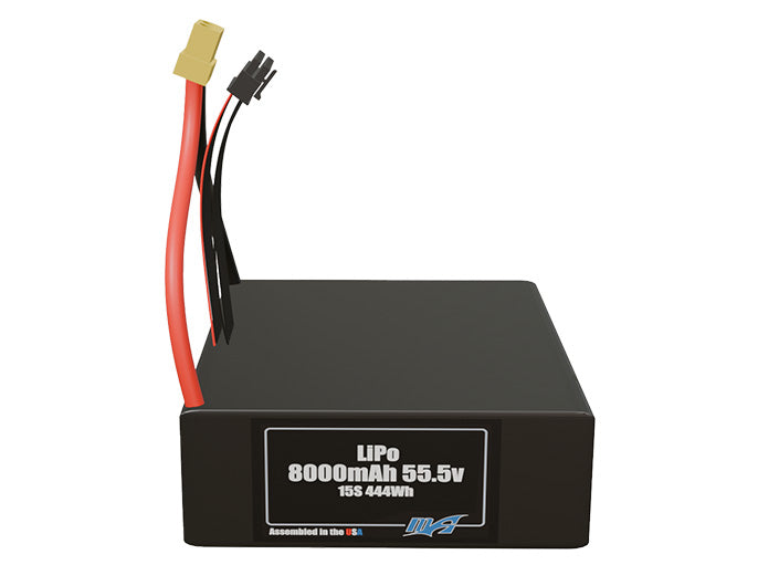 LiPo 8000mAh Lite 15S 55.5v Battery Pack