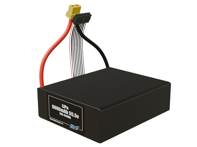 LiPo 8000mAh Lite 15S 55.5v Battery Pack
