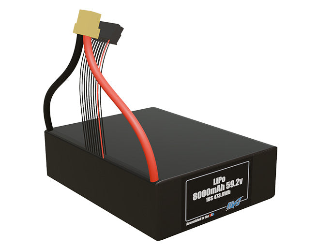 LiPo 8000mAh Lite 16S 59.2v Battery Pack