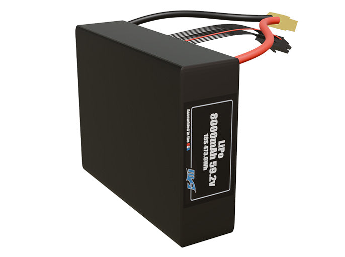 LiPo 8000mAh Lite 16S 59.2v Battery Pack