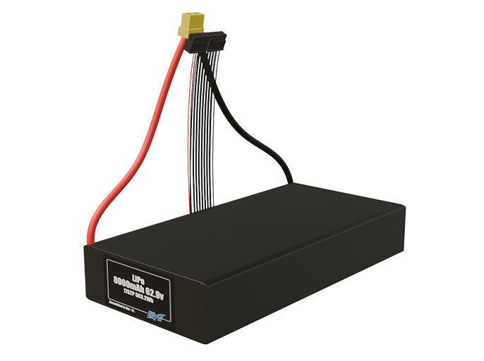 LiPo 8000mAh 17S2P 62.9v Battery Pack