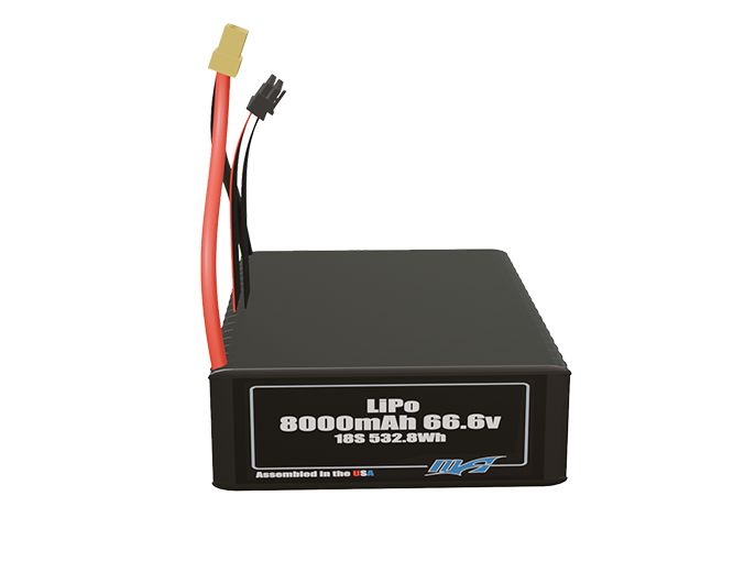LiPo 8000mAh Lite 18S 66.6v Battery Pack