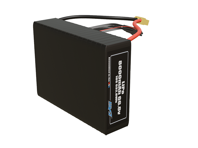 LiPo 8000mAh Lite 18S 66.6v Battery Pack