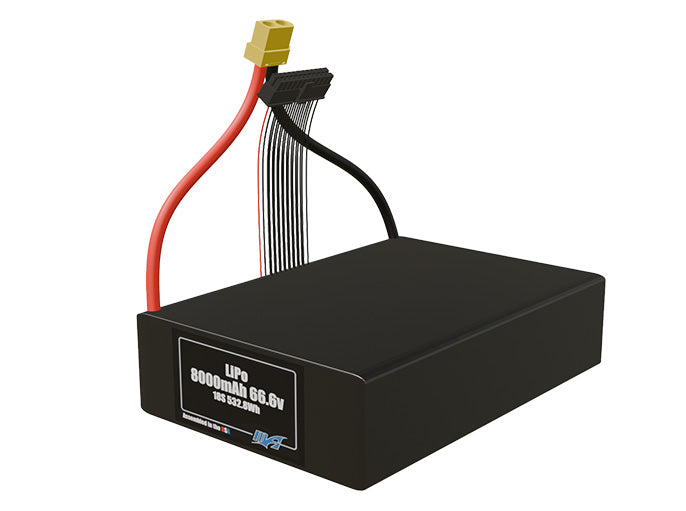 LiPo 8000mAh Lite 17S 62.9v Battery Pack