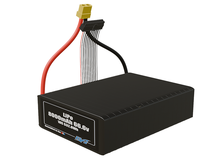 LiPo 8000mAh Lite 18S 66.6v Battery Pack