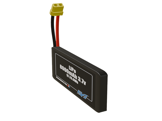 LiPo 8000mAh Lite 1S 3.7v Battery Pack