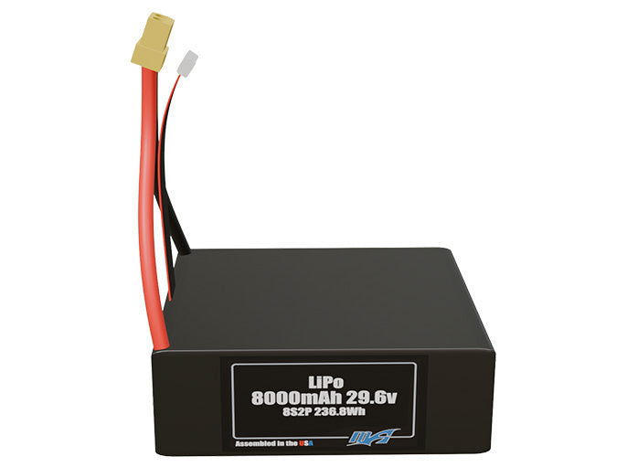 LiPo 8000mAh 8S2P 29.6v Battery Pack