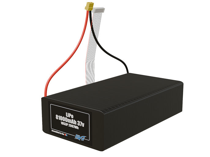 LiPo 81000mAh 10S3P 37v NMC Battery Pack