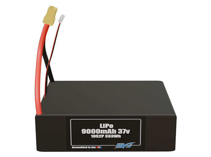 LiPo 9000mAh 10S2P 37v Battery Pack