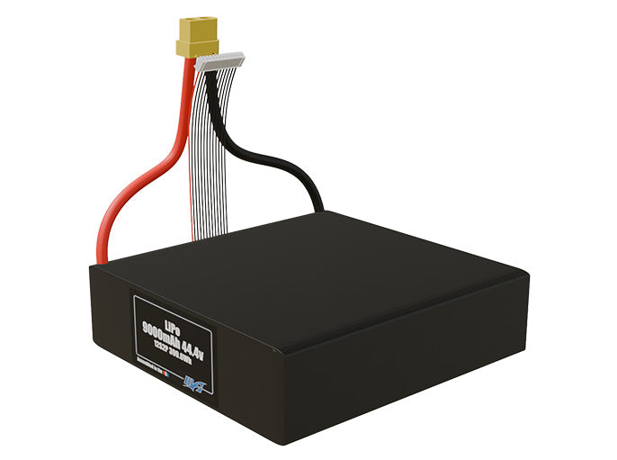 LiPo 9000mAh 12S2P 44.4v Battery Pack