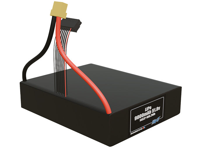 LiPo 9000mAh 14S2P 51.8v Battery Pack