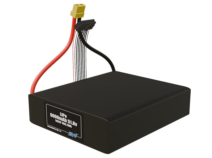 LiPo 9000mAh 14S2P 51.8v Battery Pack