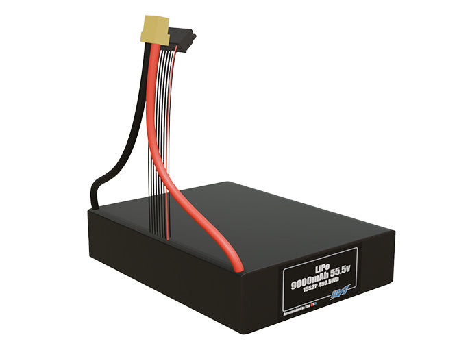 LiPo 9000mAh 15S2P 55.5v Battery Pack