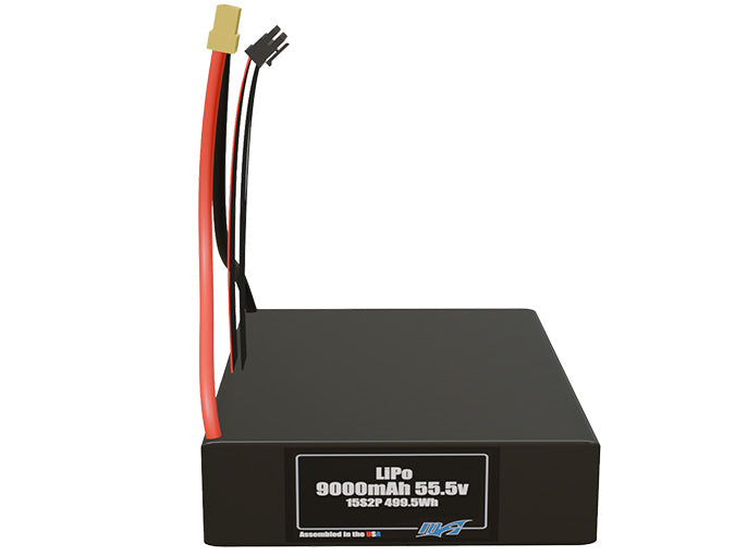 LiPo 9000mAh 15S2P 55.5v Battery Pack