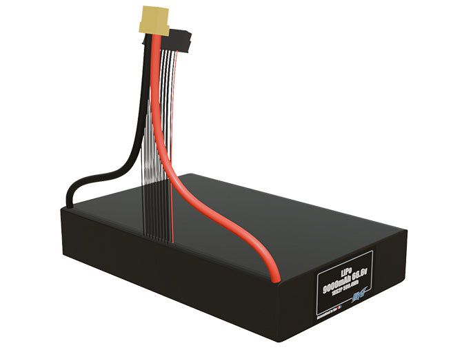 LiPo 9000mAh 18S2P 66.6v Battery Pack