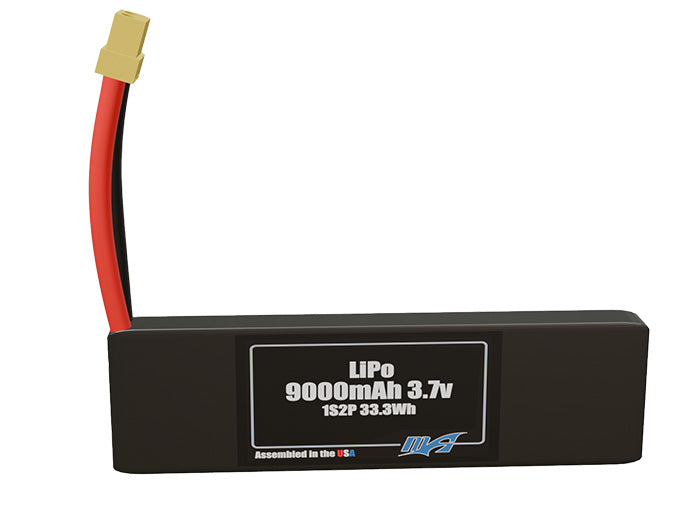 LiPo 9000mAh 1S2P 3.7v Battery Pack