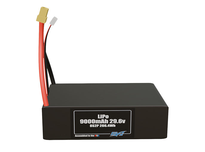 LiPo 9000mAh 8S2P 29.6v Battery Pack