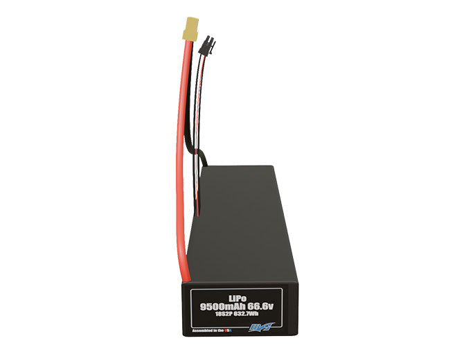 LiPo 9500mAh 18S2P 66.6v Battery Pack