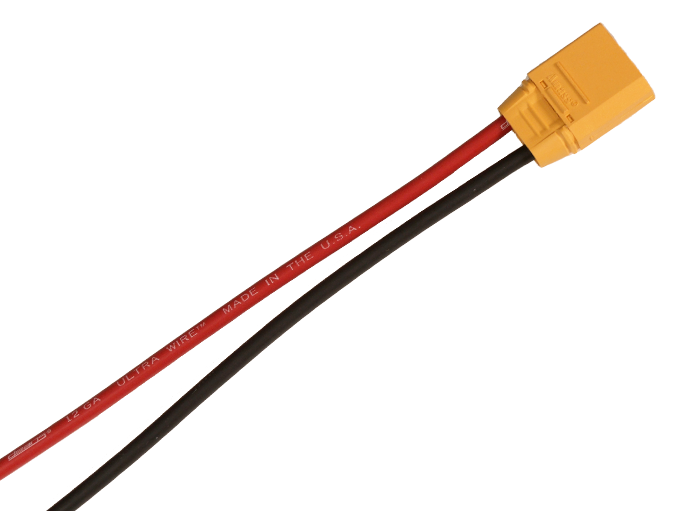MaxAmps XT90 Male connector with wire(pigtail) – MaxAmps Lithium