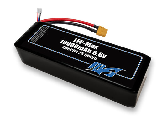 Compact 6.6-volt 10000mAh lithium-polymer battery, built for lightweight drone, UAV, and robotics projects.