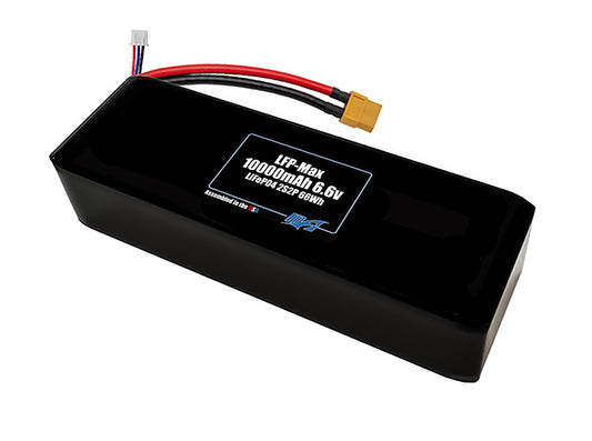 Compact 6.6-volt 10000mAh lithium-polymer battery, built for lightweight drone, UAV, and robotics projects.