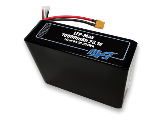 Compact 23.1-volt 10000mAh lithium-polymer battery, built for lightweight drone, UAV, and robotics projects.