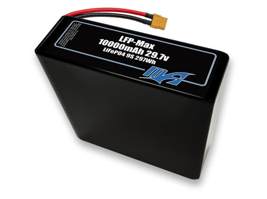 Compact 29.7-volt 10000mAh lithium-polymer battery, built for lightweight drone, UAV, and robotics projects.