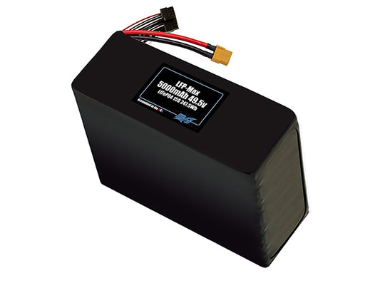 Compact 49.5-volt 5000mAh lithium-polymer battery, built for lightweight drone, UAV, and robotics projects.
