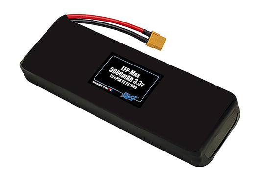 Compact 3.3-volt 5000mAh lithium-polymer battery, built for lightweight drone, UAV, and robotics projects.