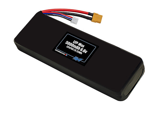 Compact 6.6-volt 5000mAh lithium-polymer battery, built for lightweight drone, UAV, and robotics projects.