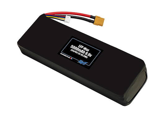 Compact 9.9-volt 5000mAh lithium-polymer battery, built for lightweight drone, UAV, and robotics projects.