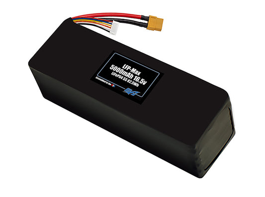 Compact 16.5-volt 5000mAh lithium-polymer battery, built for lightweight drone, UAV, and robotics projects.