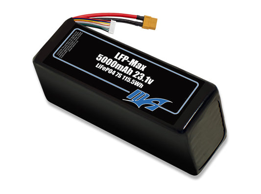 Compact 23.1-volt 5000mAh lithium-polymer battery, built for lightweight drone, UAV, and robotics projects.