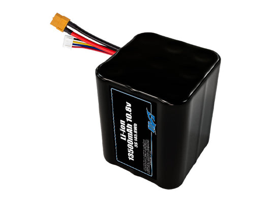 Compact 10.8-volt 13500mAh lithium-ion battery, built for lightweight drone, UAV, and robotics projects.