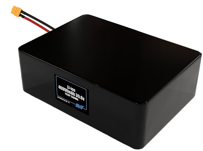 Compact 39.6-volt 40000mAh lithium-polymer battery, built for lightweight drone, UAV, and robotics projects.