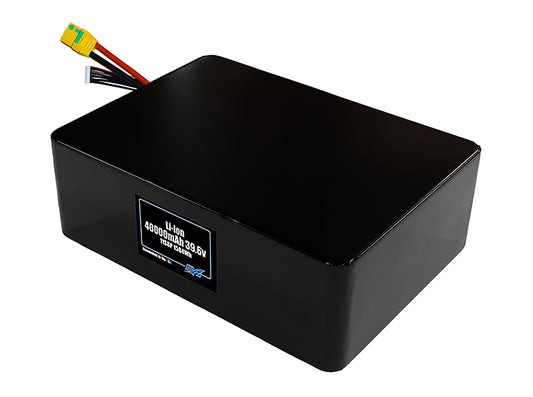 Compact 39.6-volt 40000mAh lithium-ion battery, built for lightweight drone, UAV, and robotics projects.