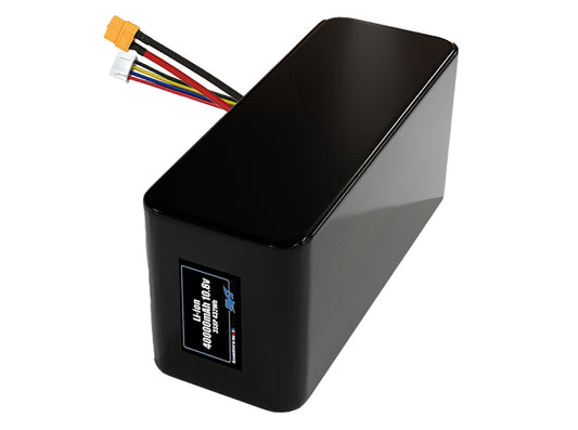 Compact 10.8-volt 40000mAh lithium-ion battery, built for lightweight drone, UAV, and robotics projects.