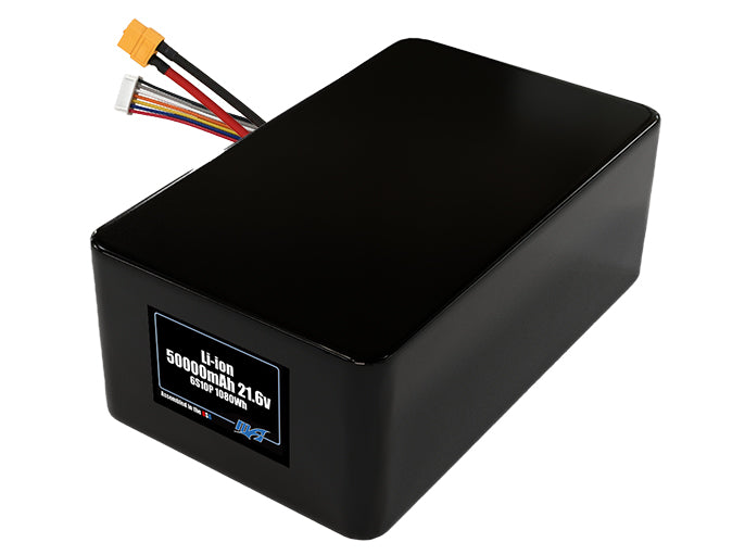 Compact 21.6-volt 50000mAh lithium-polymer battery, built for lightweight drone, UAV, and robotics projects.