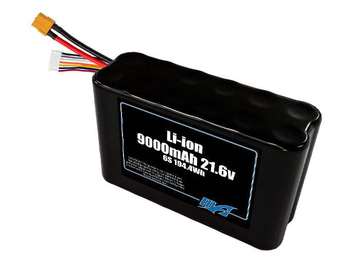 Li-ion 9000mAh 6S2P 21.6v Battery Pack – MaxAmps Lithium Batteries