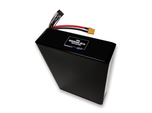 Compact 48.1-volt 10900mAh lithium-polymer battery, built for lightweight drone, UAV, and robotics projects.