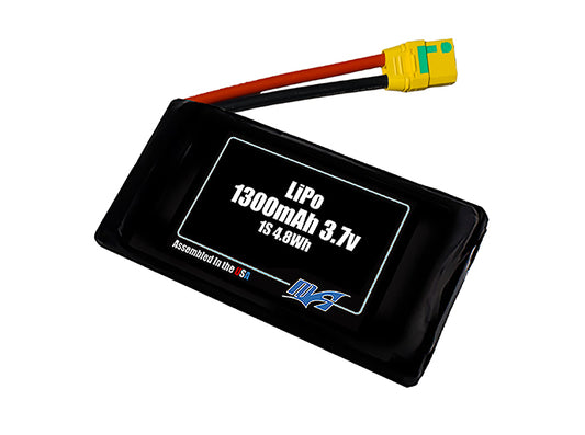 LiPo 1300mAh 1S 3.7v Battery Pack
