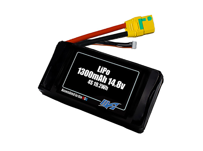 LiPo 1300mAh 4S 14.8v Battery Pack – MaxAmps Lithium Batteries