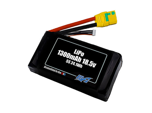 LiPo 1300mAh 5S 18.5v Battery Pack