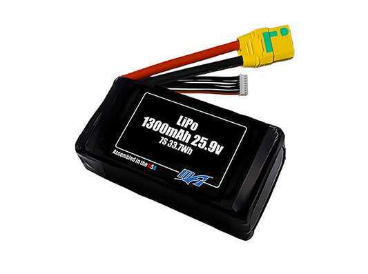 LiPo 1300mAh 7S 25.9v Battery Pack